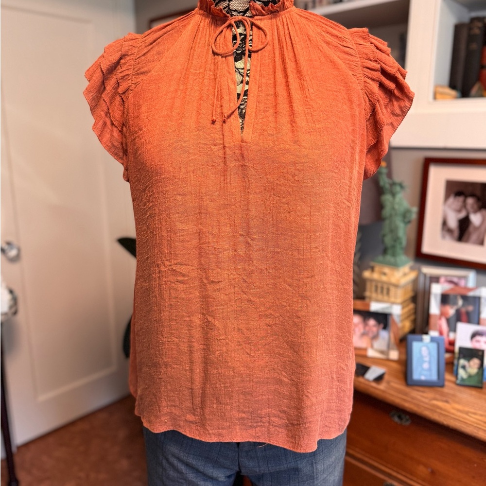 Grade & Gather Rust/Burnt Orange Top